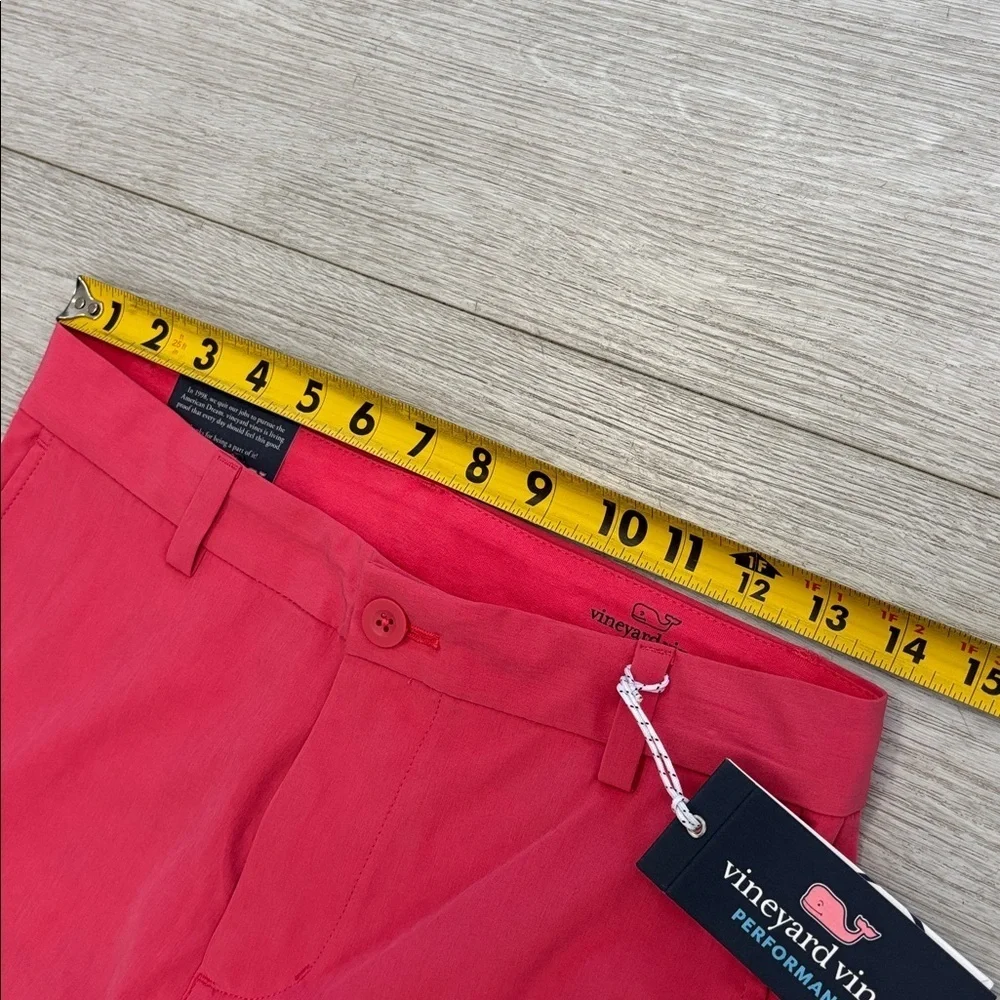 NWT Vine yards performance breaker pants sailors red pink size 16